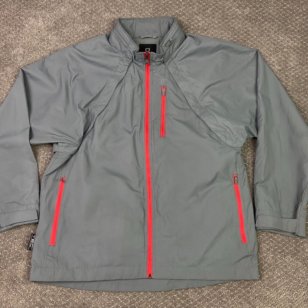 SCOTTeVEST Tropiformer 3D Jacket Vest Men's Medium Gray Convertible Travel TEC